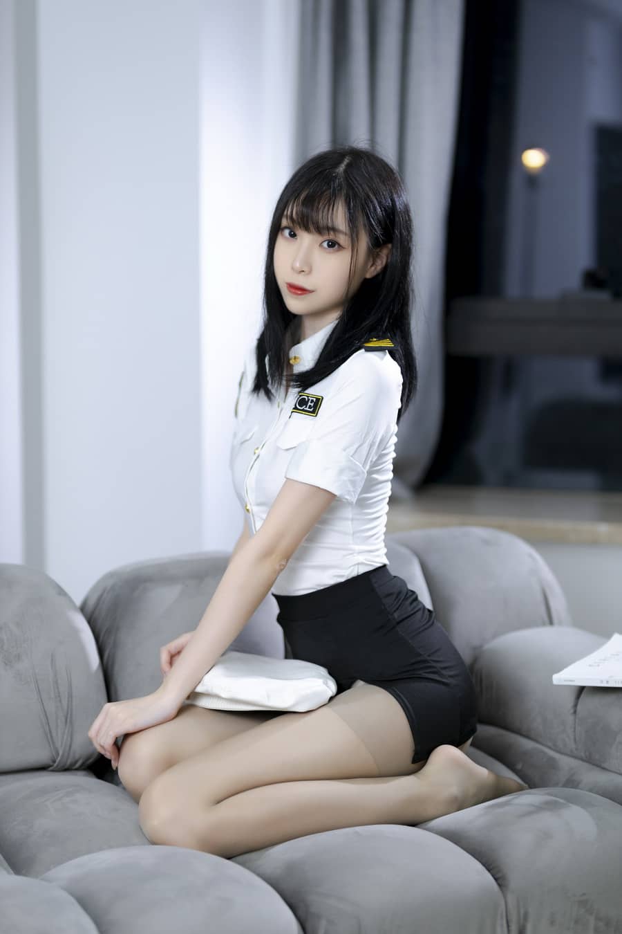 许岚 - NO.08 灰丝制服 [40P341M]