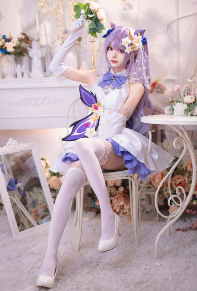 cos-艾西aiwest-湊阿库娅 私服+刻晴花嫁（95P,1.11G）